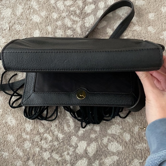 Rebecca Minkoff Fringe black crossbody/clutch - Picture 5 of 7